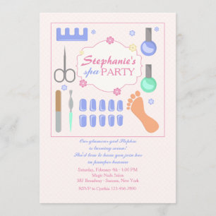 Invitación a la Fiesta de la Manicura y la Pedicur