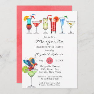 Invitación a la fiesta de la Margarita Bachelorett