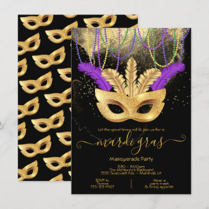 Invitación a la fiesta de la Mascarada de Oro Mard