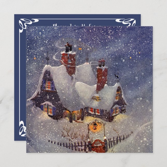 Invitación a la fiesta de la nieve de invierno de  (Anverso / Reverso)