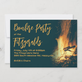 Invitación a la fiesta de la noche de hoguera