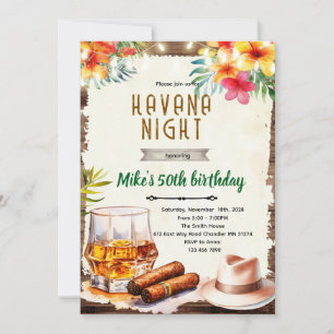 invitación a la fiesta de la noche de La Habana