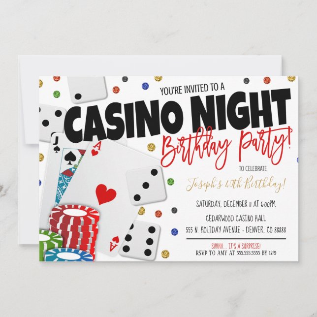 Invitación a la fiesta de la noche del Casino (Anverso)