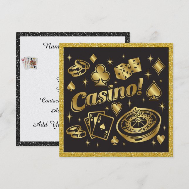 Invitación a la fiesta de la noche del Casino (Anverso / Reverso)