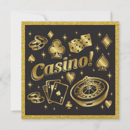 Invitación a la fiesta de la noche del Casino
