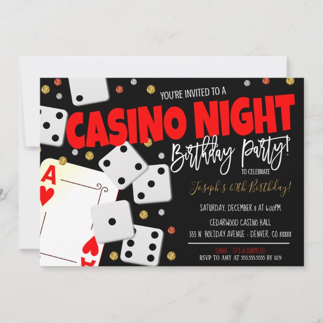 Invitación a la fiesta de la noche del Casino (Anverso)