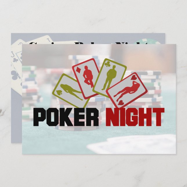 Invitación a la fiesta de la noche del Casino Poke (Anverso / Reverso)