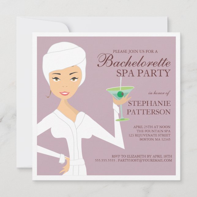 Invitación a la fiesta de la Novia Bachelorette Sp (Anverso)