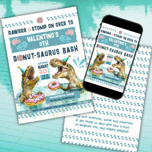 Invitación a la fiesta de la piscina de donantes p