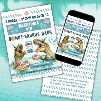 Invitación a la fiesta de la piscina de donantes p