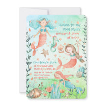 Invitación a la fiesta de la Piscina de Sirenas