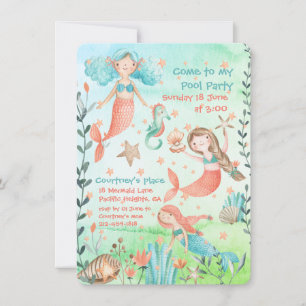 Invitación a la fiesta de la Piscina de Sirenas