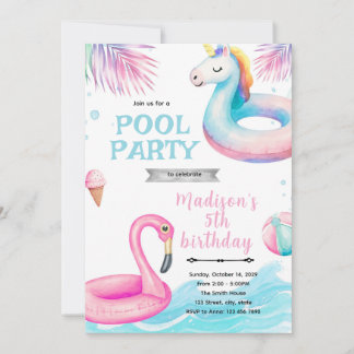 Invitación a la fiesta de la piscina del flamenco