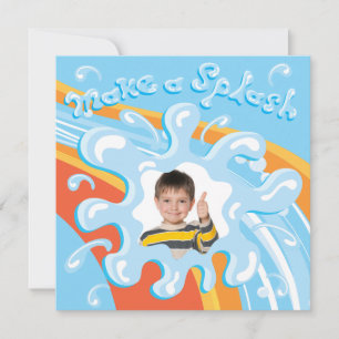 Invitación a la fiesta de la piscina del parque ac