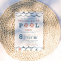 Invitación a la fiesta de la piscina náutica
