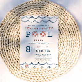 Invitación a la fiesta de la piscina náutica
