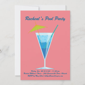Invitación a la Fiesta de la Piscina Tropical de C