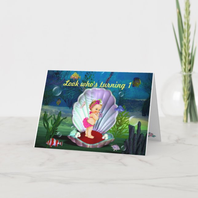 Invitación a la fiesta de la presentación del bebé (Anverso)