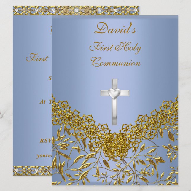 Invitación a la fiesta de la Primera Comunión (Anverso / Reverso)