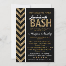 Invitación a la fiesta de la purpurina Bachelorett