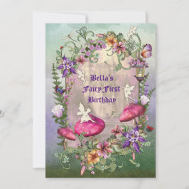 Invitación a la fiesta de la Selva de Hadas de Woo