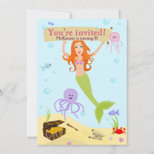 Invitación a la fiesta de la sirena