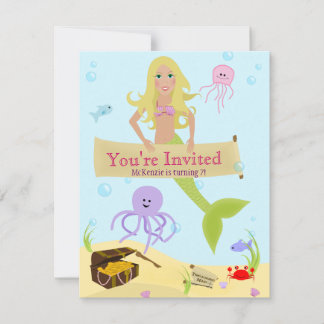 Invitación a la fiesta de la sirena