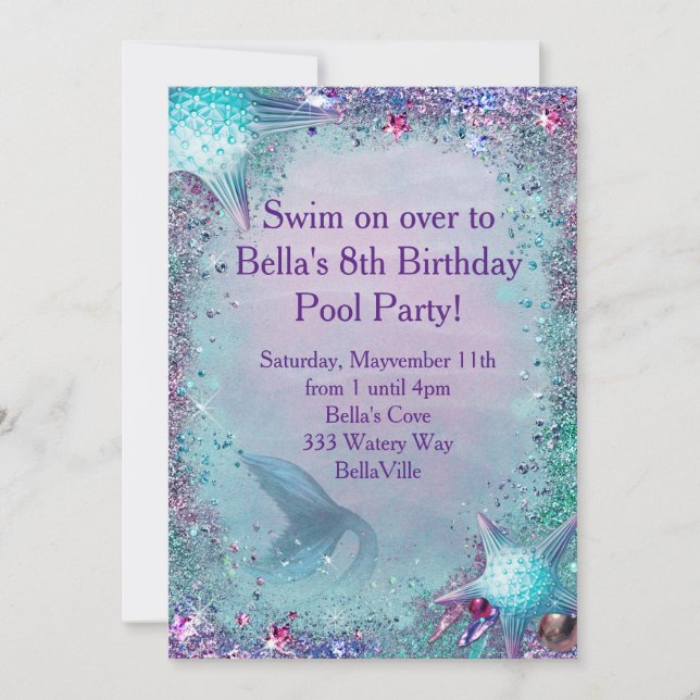 Invitación a la fiesta de la sirena (Anverso)