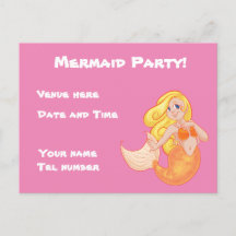Invitación a la fiesta de la sirena
