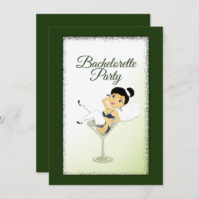 Invitación a la fiesta de la soltera (Anverso / Reverso)