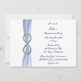 Invitación a la fiesta de la soltera Blue Infinity
