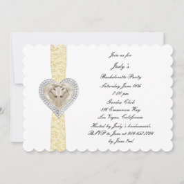 Invitación a la fiesta de la soltera de encaje ama