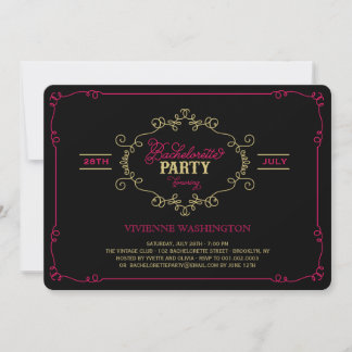 Invitación a la fiesta de la soltera floreciente d