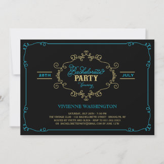 Invitación a la fiesta de la soltera floreciente d