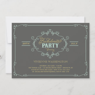 Invitación a la fiesta de la soltera floreciente d