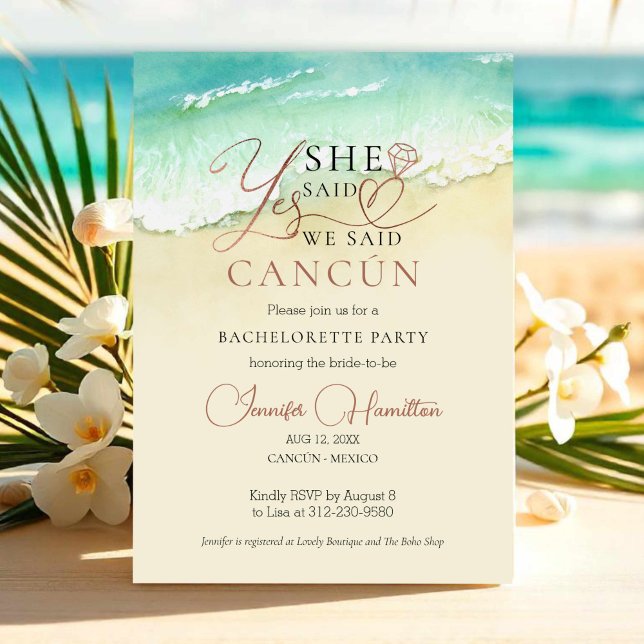 Invitación a la fiesta de la soltera | Playa de Ca (Subido por el creador)