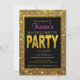 Invitación a la fiesta de la soltera | Purpurina d