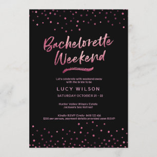 Invitación a la fiesta de la soltera   Relieve met
