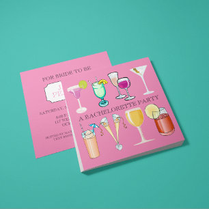 Invitación a la fiesta de la soltera (rosa)