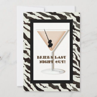 Invitación a la fiesta de la soltera - Zebra 'n Le