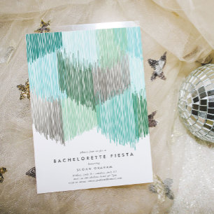 Invitación a la fiesta de la soltería verde modern