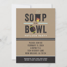 Invitación a la fiesta de la sopa o del Bowball