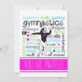 Invitación a la fiesta de la tipografía de gimnasi