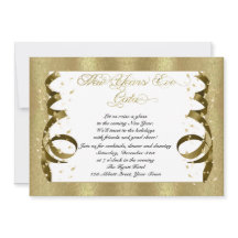 Invitación a la fiesta de la víspera de Año Nuevo 