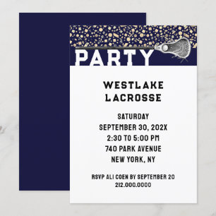 Invitación a la fiesta de Lacrosse