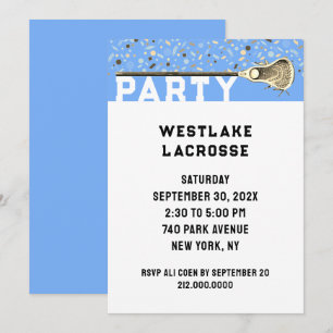 Invitación a la fiesta de Lacrosse