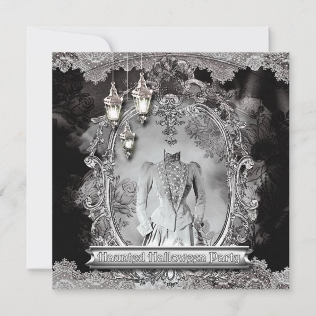 Invitación a la fiesta de Lady Halloween (Anverso)