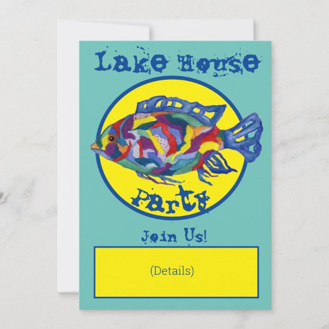 Invitación a la fiesta de Lake House (Anverso)