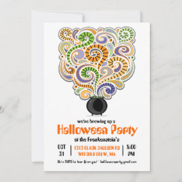 Invitación a la fiesta de las brujas de Halloween