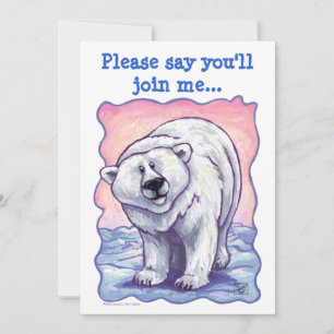 Invitación a la fiesta de las cabezas de oso polar